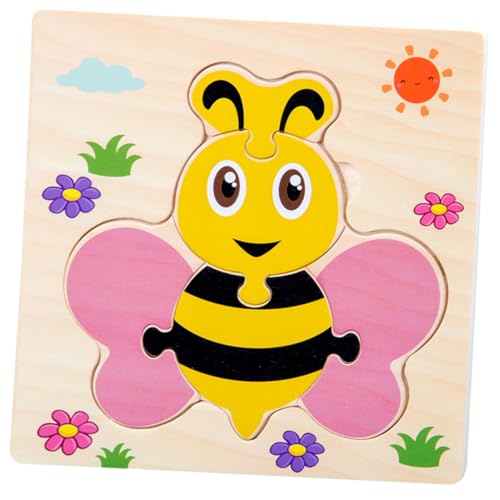 MUSISALY 5 Stück 1 Satz Puzzle für Kinder -Puzzle Kinderpuzzle Kinder Puzzle laubsägen für Kinder Kleinkind Spielzeug Puzzlematte Puzzlebrett aus Holz pädagogisches Spielzeug Bambus von MUSISALY