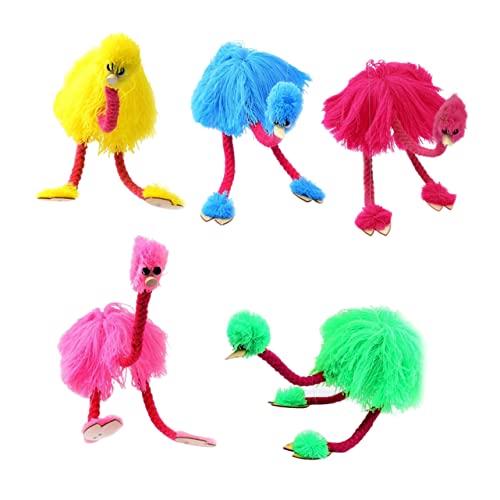 MUSISALY 5 Stück Schnur Puppen für Kinder Kinderspielzeug Küken Spielzeug hängende Flamingo-Dekorationen Tierpuppen interaktives Spielzeug Kinder Spielzeug Spielzeuge Plüschtier Bambus von MUSISALY