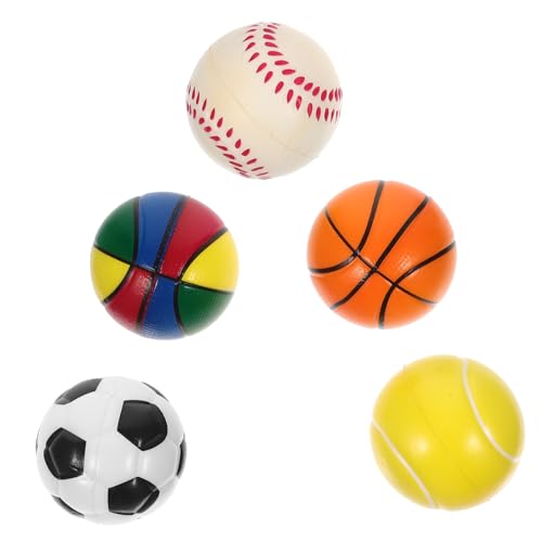 MUSISALY 5 Stück Sportballspielzeug Für Kinder Kognitives Spielzeug Aus Weichem Material Ideal Für Stressabbau Und Bewegungsspiele Geeignet Für Jungen Und ädchen Fußball Und Andere von MUSISALY