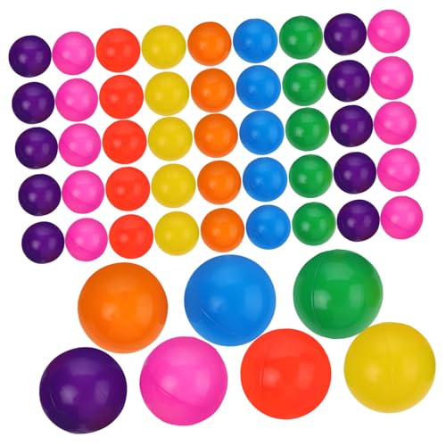 MUSISALY 50 Stück -bobo-Ball Bälle Für Bällebad Spielplatz-Pool-dekor Wiederverwendbarer Spielball Runde Meeresbälle Bunte Bällebad-bälle Stern Ball Bunte Ozeanbälle Plastik von MUSISALY