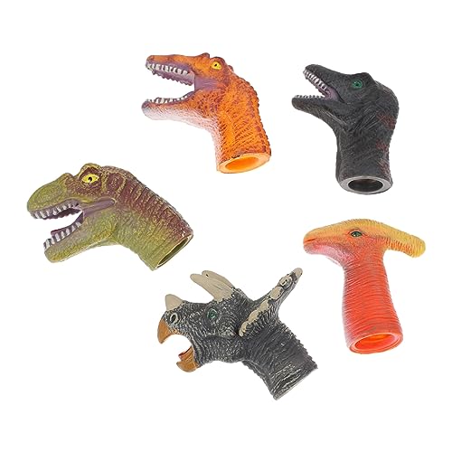 MUSISALY 5st Handpuppenspielzeug Jungenspielzeug Tierische Fingerpuppen Fingerpuppen Interaktives Spielzeug Für Kinder Dinosaurier-fingerspielzeug Fingerpuppen Für Kinder Plastik von MUSISALY