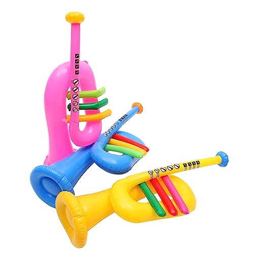 MUSISALY 6 STK Aufblasbares Musikinstrument Spielzeug für Kinder Musikinstrument aufblasbar Musical Toy Instruments Party zubehör Kinder Wiederverwendbares Inflationsspielzeug Kinderbedarf von MUSISALY