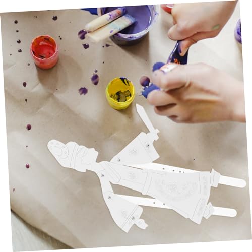 MUSISALY 6 STK Schattenspielspielzeug Kinder bausatz DIY-Material für Schattenpuppenspiel bastelzeug handwerkskunst Toys schattenpuppenspiel bausatz selber Machen Bildungsangebot Papier von MUSISALY