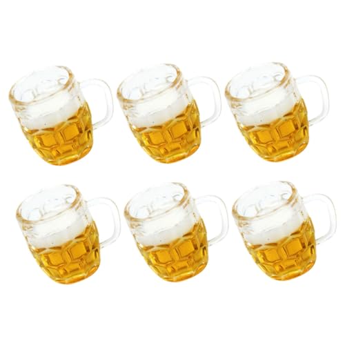 MUSISALY 6er Set Miniatur Bierkrüge Für Puppenhaus Resin Mini Biergläser Für Dekoration Und Kleine Bier Tassen Für Kreative Szenen Im Miniaturformat MUSISALY 6er Set Miniatur Bierkrüge Für Puppenhaus Resin Mini Biergläser Für Dekoration Und Kleine Bier Tassen Für Kreative Szenen Im Miniaturformat von MUSISALY