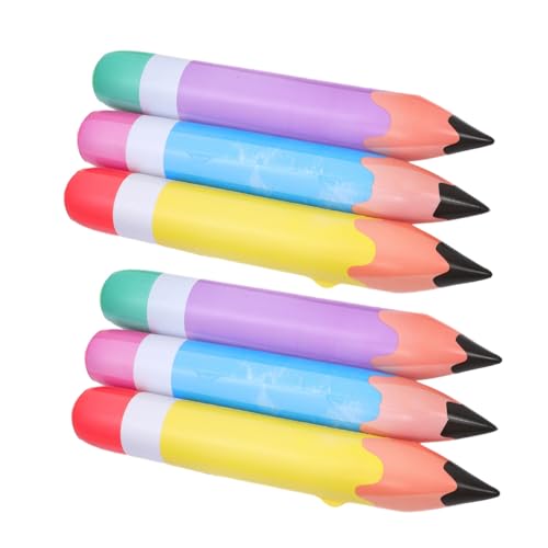 MUSISALY 6 Stück Teiliges Aufblasbares Riesen Bleistift Ballon in Gelb Blau und Lila PVC Bleistift Partydeko für Schulanfang Klassenzimmer Geburtstagsfeier und Abschlussfeier Langlebig und MUSISALY 6 Stück Teiliges Aufblasbares Riesen Bleistift Ballon in Gelb Blau und Lila PVC Bleistift Partydeko für Schulanfang Klassenzimmer Geburtstagsfeier und Abschlussfeier Langlebig und von MUSISALY