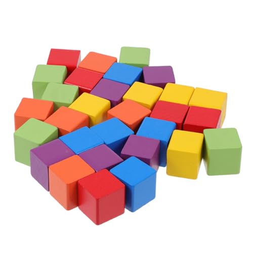 MUSISALY 60St Farbige Blöcke Stapelblockspielzeug pädagogisches Blockspielzeug Blockwürfel selber Machen Kinder bausteine Building Blocks for Holzbausteine Bildungsblock Colorful von MUSISALY