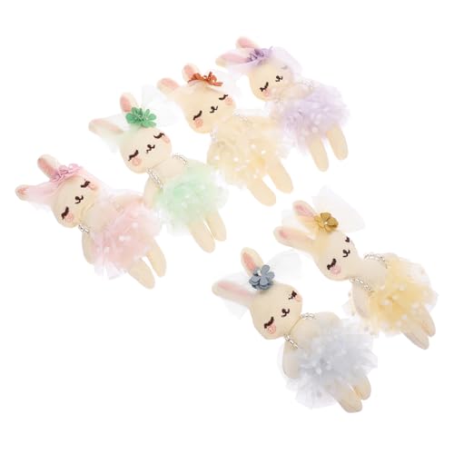 MUSISALY 6St Kaninchenpuppe Bunny hasenscheisse Ostern kinderwagrn kawavy Kaninchen Plüschtiere ausgestopfte Hasenpuppe Puppe für Kleidungsdekoration Bekleidungsversorgung Stoff von MUSISALY