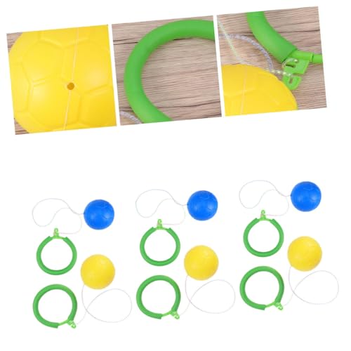 MUSISALY 6St Sprungring Sprungball draußen Kinderspielzeug Springender Ball Kinder spielset Sportballspielzeug Kinder Turnen Kinder fitnessgeräte Toys Springender Ring Flummi Schwamm von MUSISALY