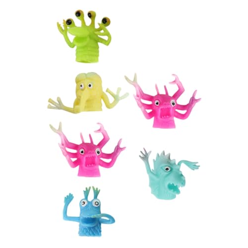 MUSISALY 6er Set Fingerpuppen Für Kreative DIY Handpuppen Lernspielzeug Für Zufällige Designs Lustige Und Liebevolle Handspielzeuge Für Spiel Und Unterhaltung von MUSISALY