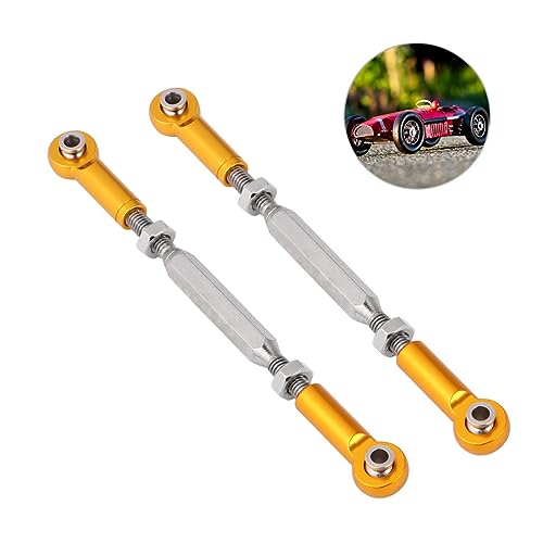 MUSISALY 6st Rc-lenkgestänge Spannschlösser Für Rc-Autos Rc Zugstange Rc Spannschlösser Rc-lenkstange Aufhängestange Verstellbares Spannschlossgestänge Rc Lenkgestänge Rennwagen Yellow von MUSISALY