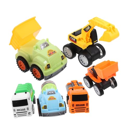 MUSISALY 6st Spielzeugauto Zurückziehen Pädagogisches Autospielzeug Puzzle-Spielzeug LKW-Spielzeug Zurückziehen Kinder Mini-Spielzeug Minispielzeug Für Kinder Kleine Autospielzeuge Abs von MUSISALY