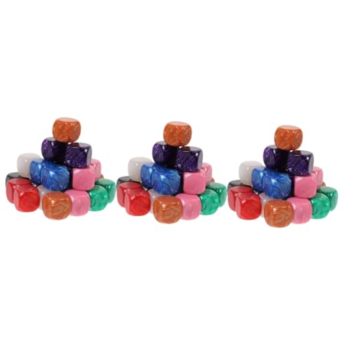 MUSISALY 72 STK Leere Würfel farbwürfel Colour Cube spielewürfel spielwürfel dice Set aufblasbare Würfel trocken abwischbare Würfel Requisiten für Würfelspiele würfel DIY versorgung Acryl von MUSISALY