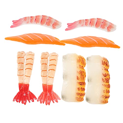 MUSISALY Simulierte Lachs Modell 8 Stücke Gefälschte Sushi Lebensmittel Requisiten Für Shop Schaufenster Foto Studio von MUSISALY