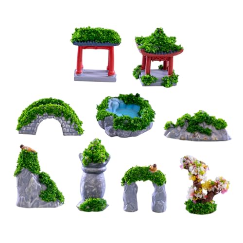 MUSISALY 9 Stück Teiliges Miniatur Antiker Gebäudemodelle Detailreiche Micro Landschaftsdekoration Handgefertigte Miniatur Bauelemente für Modellbau Geeignet für Mini Gärten und Dioramen MUSISALY 9 Stück Teiliges Miniatur Antiker Gebäudemodelle Detailreiche Micro Landschaftsdekoration Handgefertigte Miniatur Bauelemente für Modellbau Geeignet für Mini Gärten und Dioramen von MUSISALY