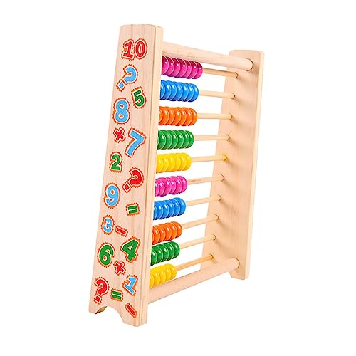 MUSISALY Abakus Kidcraft-spielset Lernspielzeug Für Kleinkinder Kinderspielzeug Zählspielzeug Für Kleinkinder Pädagogisches Rechenspielzeug Spielzeug Für Kinder Hölzern Colorful von MUSISALY