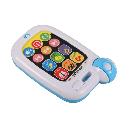 MUSISALY Arabisch-Lernmaschine Kinderspielzeug kinderhandy Babyphone aufleuchten Lassen blödes Telefon für Kinder Kleinkindspielzeug Spielzeuge Spielzeug-Telefon Telefon Spielzeug Abs Weiß von MUSISALY