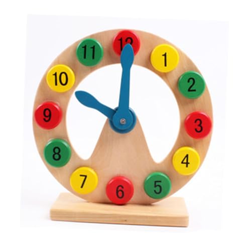 MUSISALY DIY bausteine Pädagogisches Clocks für jucarii pentru copii spielsachen holzbauklötze Holzbaustein Bausteine ​​Uhr Zahlenbausteine Hölzern von MUSISALY