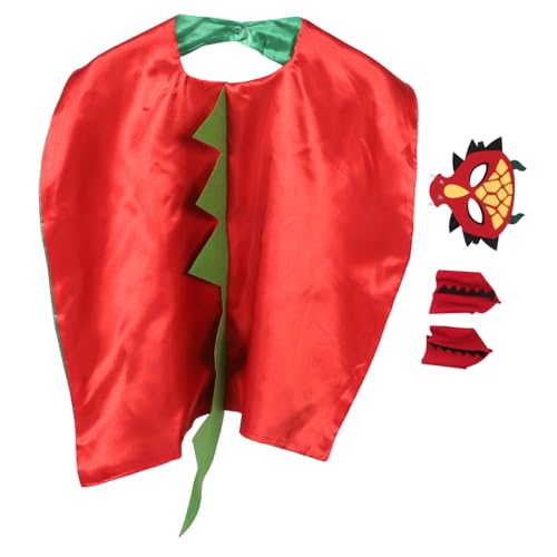 MUSISALY Dinosaurier Kostüm mit Umhang und Maske Weiches Hautfreundliches Material für Halloween Party Rollenspiel und Cosplay Bequeme Passform für Mädchen und Jungen MUSISALY Dinosaurier Kostüm mit Umhang und Maske Weiches Hautfreundliches Material für Halloween Party Rollenspiel und Cosplay Bequeme Passform für Mädchen und Jungen von MUSISALY