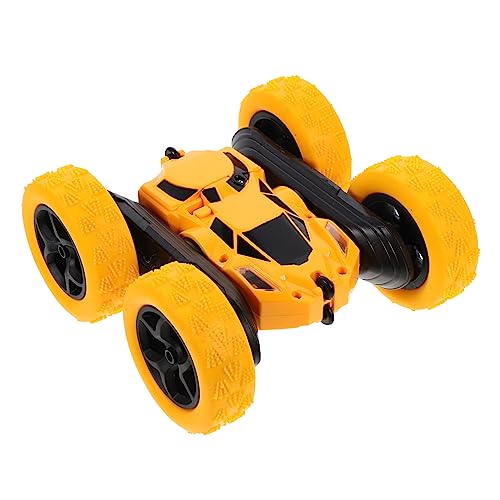 MUSISALY Doppelseitiges Stuntauto Rc-Stunt-Auto Elektroauto Spielzeug Rc-Drift-Autos Geländewagen Doppelseitige Flips Fahrzeuge Autospielzeug Spezielles Stuntauto Plastik Yellow von MUSISALY