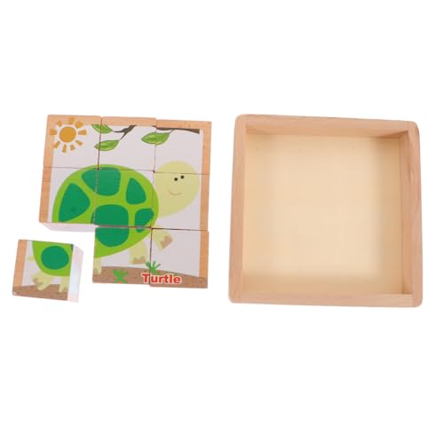 MUSISALY Dreidimensionales Puzzle Vorschul-Stapelblock Shape-Match-Spielzeug Lernspielzeug für Kleinkinder Kinder Puzzle rätselbuch Kinder beemysafe Holzpuzzle Kleinkinder Spielzeug hölzern von MUSISALY