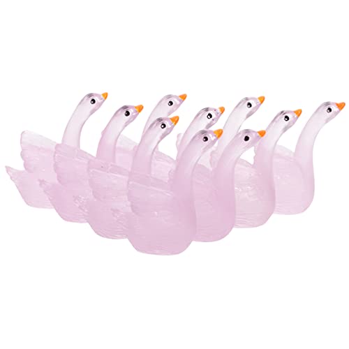 MUSISALY 10stücke Miniatur Harz Schwan Statue Leucht Schwan Figurine Bonsai Topf Mini Garten Layout MUSISALY 10stücke Miniatur Harz Schwan Statue Leucht Schwan Figurine Bonsai Topf Mini Garten Layout von MUSISALY