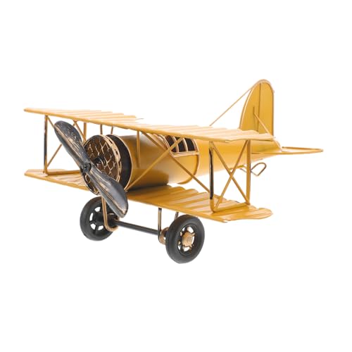 MUSISALY Modell Flugzeug Modellflieger Vintage Doppeldecker Flugzeug Modell Aus Retro Dekoration Für Zuhause Und Büro Handgefertigtes Ornament Perfekte Foto Requisite MUSISALY Modell Flugzeug Modellflieger Vintage Doppeldecker Flugzeug Modell Aus Retro Dekoration Für Zuhause Und Büro Handgefertigtes Ornament Perfekte Foto Requisite von MUSISALY