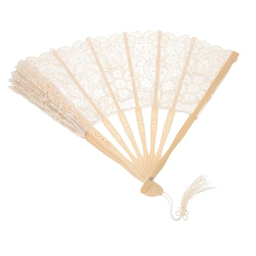 MUSISALY Faltbarer Spitzen-handfächer mit Quaste Leichter Tragbarer Bambusfächer für Tanz Hochzeit Partydeko Vintage Handgehalten Vielseitig als Bühnenrequisit und Geschenk Geeignet MUSISALY Faltbarer Spitzen-handfächer mit Quaste Leichter Tragbarer Bambusfächer für Tanz Hochzeit Partydeko Vintage Handgehalten Vielseitig als Bühnenrequisit und Geschenk Geeignet von MUSISALY