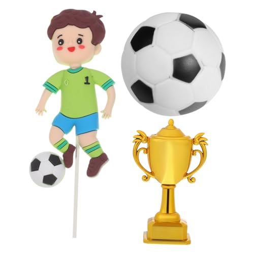MUSISALY Fußball Geburtstag Party Dekoration Wiederverwendbare Trophäe und Fußball Cake Topper Vielseitig Einsetzbar für Verschiedene Tortengrößen Einfache Installation MUSISALY Fußball Geburtstag Party Dekoration Wiederverwendbare Trophäe und Fußball Cake Topper Vielseitig Einsetzbar für Verschiedene Tortengrößen Einfache Installation von MUSISALY