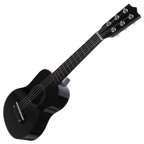 MUSISALY Gitarrenspielzeug Für Kinder Kleinkind Gitarre Kinder Gitarre Mini-Instrument Musikalisches Spielzeug Musikinstrument Anfänger Gitarre Akustikgitarre Holz Gitarre Black Hölzern von MUSISALY