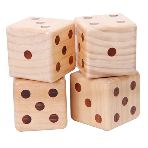 MUSISALY Großer Holzspielwürfel mit Klaren Punkten Robustes Brettspiel Würfelspiel für Party und Familienspiele Leichtes und Langlebiges Entertainment MUSISALY Großer Holzspielwürfel mit Klaren Punkten Robustes Brettspiel Würfelspiel für Party und Familienspiele Leichtes und Langlebiges Entertainment von MUSISALY