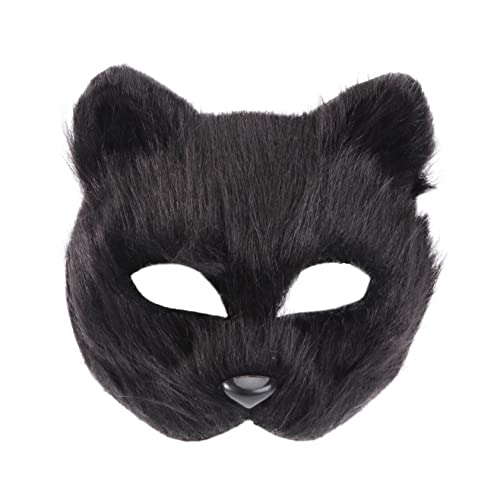 MUSISALY Halloween-maske Für Damen Cosplay Halbmaske Karnevalsmaske Maskenzubehör Schwarz Leicht Und Atmungsaktiv von MUSISALY