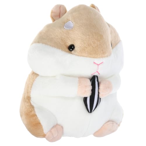 MUSISALY Hamster Stoffpuppe 23 cm üschtier Bezauberndes Cartoon Spielzeug Für Kinder Und Kleinkinder Ideales Und üße Heimdekoration von MUSISALY