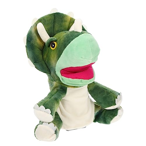 MUSISALY Handpuppe Plüsch Handpuppe Plüschtiere Interaktive Handpuppe Tierspielzeug Für Kinder Handpuppen Für Weiches Spielzeug Puppen Für Kinder Marionette Tierisches Spielzeug Green von MUSISALY