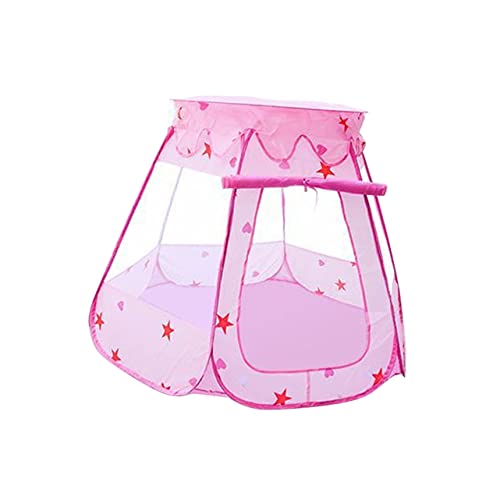 MUSISALY Hexagon Kinderspielzelt Tent Kinder zelte Tent for spielezelt Kinderzelt mit Meerestieren Außenzelt Kinderzelt drinnen Spielhaus für Kinder Ozeankugelzelt für Kinder Rosa von MUSISALY