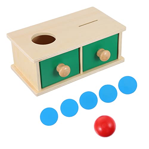 MUSISALY Kasten Münz Box Für Frühe Bildung Spielzeug Für 2 Jährige Montessori Spielzeug Für 1 Jahr Sparschwein Spielzeug Für Kleinkinder Kleinkindspielzeug Für Mädchen Babyspielzeug Holz von MUSISALY