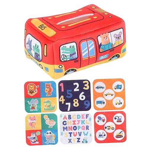 MUSISALY Kasten Nicht Schlechte Taschentuch Box Kinder Spielset Weihnachtsspielzeug Kleinkindspielzeug Und Spiel Sportspielzeug Für Babys Tierspielzeug Für Kinder Babyspielzeug Rot Stoff von MUSISALY