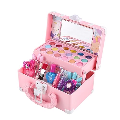 MUSISALY Kinderkosmetik echtes Make-up-Set für Kinder kosmetisches Spielzeug für Kinder Kidcraft-Spielset kinderschminken Set Kinder schminkset Kinder Make-up Spielzeug-Requisite Abs Rosa von MUSISALY