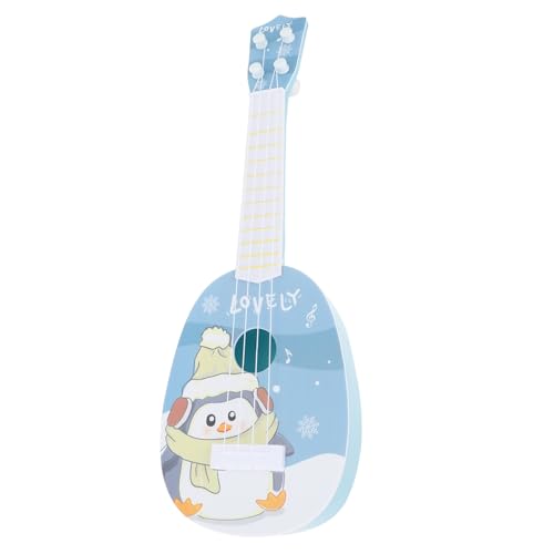 MUSISALY Kinderspielzeuggitarre Cartoon Pinguin Ukulele Cartoon Kaninchen Ukulele Kindergitarrenspielzeug Ukulele Klassisches Instrument Hase Spielzeug Für Kinder Hawaii Gitarre von MUSISALY