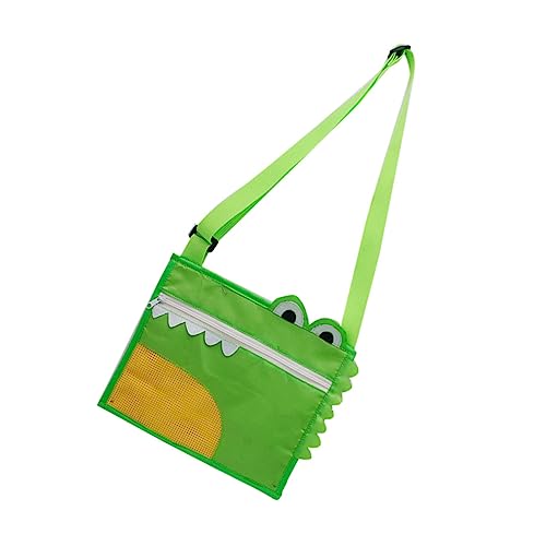 MUSISALY Kleine Tasche Aus Spielzeugtasche Für Den Strand Kinder Strandtasche Taschenorganizer Für Tragetasche Große Netz-Strandtasche Muschelsammelbeutel Green Oxford-Stoff von MUSISALY