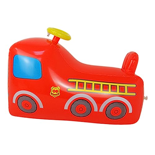 MUSISALY Kleinkind Tumbler Spielzeug Cartoon Aufblasbares Spielzeug Aufblasbares Kinderspielzeug Aufblasbares Feuerwehrauto Spielzeug Aufblasbares Feuerwehrauto Im Freien von MUSISALY