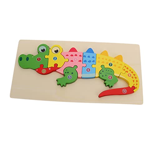 MUSISALY Kognitives dreidimensionales Puzzle Spielzeuge Puzzle-Spielzeug für Kinder Spielset rätselbuch Kinder kinderpuzzle Kleinkind-Puzzle Kaninchen Trainingsspielzeug für Kinder hölzern von MUSISALY