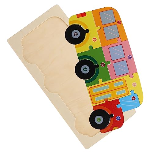 MUSISALY Kognitives dreidimensionales Puzzle pädagogisches Puzzle-Spielzeug pädagogisches Lernspielzeug Kinder Puzzle rätselbuch Kinder Kleinkind-Puzzle Kinderspielzeug Cartoon-Puzzle von MUSISALY