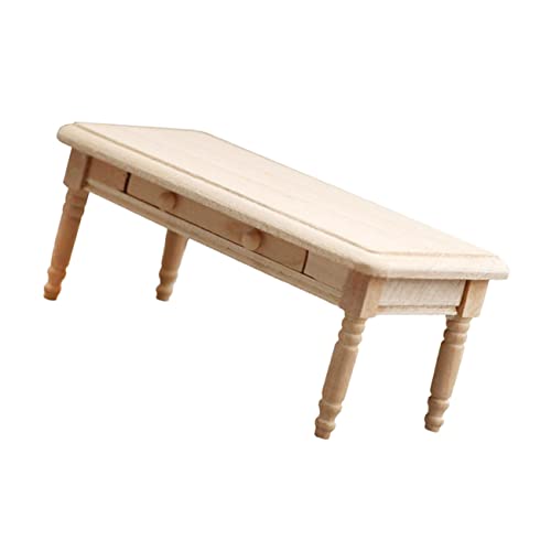 MUSISALY Maßstab Holz Unlackierter Blank Teetisch Modell für DIY Dekoration und Miniaturmöbel Sammler MUSISALY Maßstab Holz Unlackierter Blank Teetisch Modell für DIY Dekoration und Miniaturmöbel Sammler von MUSISALY