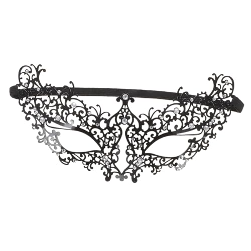 MUSISALY Metal Halloween Maske Damen Halbgesichts-maske aus Sicherem Metall für Masquerade Cosplay Kostümparty und Karneval Weiß mit Strass Geschenkidee für Erwachsene MUSISALY Metal Halloween Maske Damen Halbgesichts-maske aus Sicherem Metall für Masquerade Cosplay Kostümparty und Karneval Weiß mit Strass Geschenkidee für Erwachsene von MUSISALY