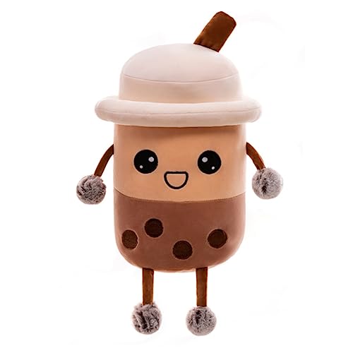 MUSISALY Milchtee Puppe Körperkissen Kuscheltiere für Kinder dekorative Kissen Bubble Tea plüsch Bubble Tee plüschtiere Spielzeug Kinder Stofftier Bubble Tea Kissen Faser Baumwolle Coffee von MUSISALY