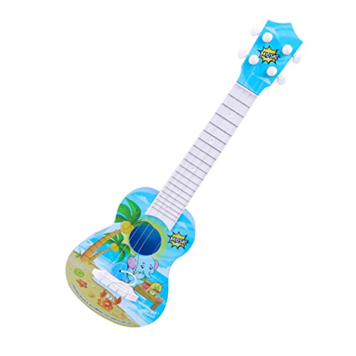 MUSISALY Mini Gitarre Gitarrenspielzeug Blaues Ukulele Spielzeug Kinder Ukulele Gitarre von MUSISALY