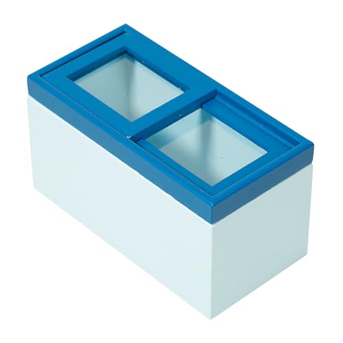 MUSISALY Mini-Horizontal-Gefrierschrank Mini-Möbelspielzeug Kinder kühlschrank Spielzeug kühlschrank für Kinder kühlschrank Spielzeug Spielzeugkühlschrank Mini-Gefrierschrank Holz Blue von MUSISALY