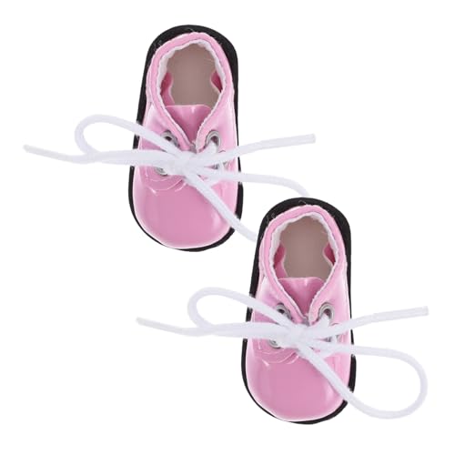 MUSISALY Mini Puppenschuhe für Mädchen Glänzende Rosa Kinderschuhe als Dekorative Miniaturspielzeug Schuh Accessoires für Puppenhaus und Kostüm MUSISALY Mini Puppenschuhe für Mädchen Glänzende Rosa Kinderschuhe als Dekorative Miniaturspielzeug Schuh Accessoires für Puppenhaus und Kostüm von MUSISALY
