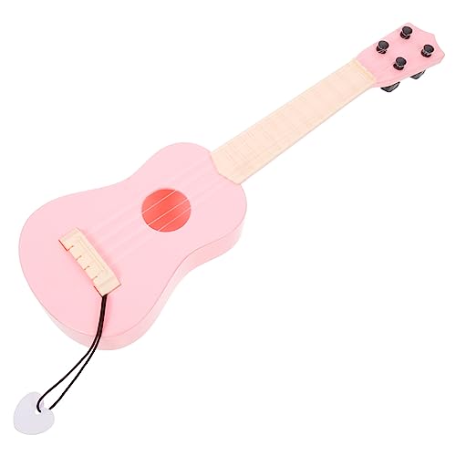 MUSISALY Mini-Ukulele Spielzeug für Kleinkinder pädagogisches Babyspielzeug Mini-Gitarre kindergitarre Kinder Gitarre Musikalisches Lernspielzeug für Kinder Gitarre für Kinder Plastik Rosa von MUSISALY