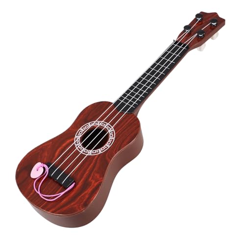 MUSISALY Mini-simulations Gitarre Ukulele Babyspielzeug Spielzeug Kinderspielzeug Gitarre Für Anfänger -Gitarre Kindergitarrenmodell Pädagogische Gitarre Für Kinder Brown Abs von MUSISALY